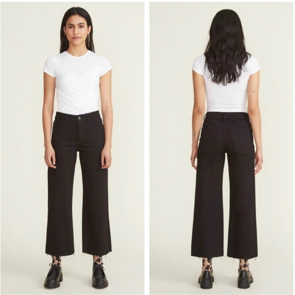 NWOT WARP + WEFT ICN Wide leg jean, black wash